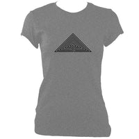 update alt-text with template Labrynth Fitted T-Shirt - T-shirt - Sport Grey - Mudchutney