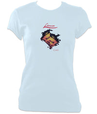 Lunasa Cas Ladies Fitted T-shirt - Light Blue