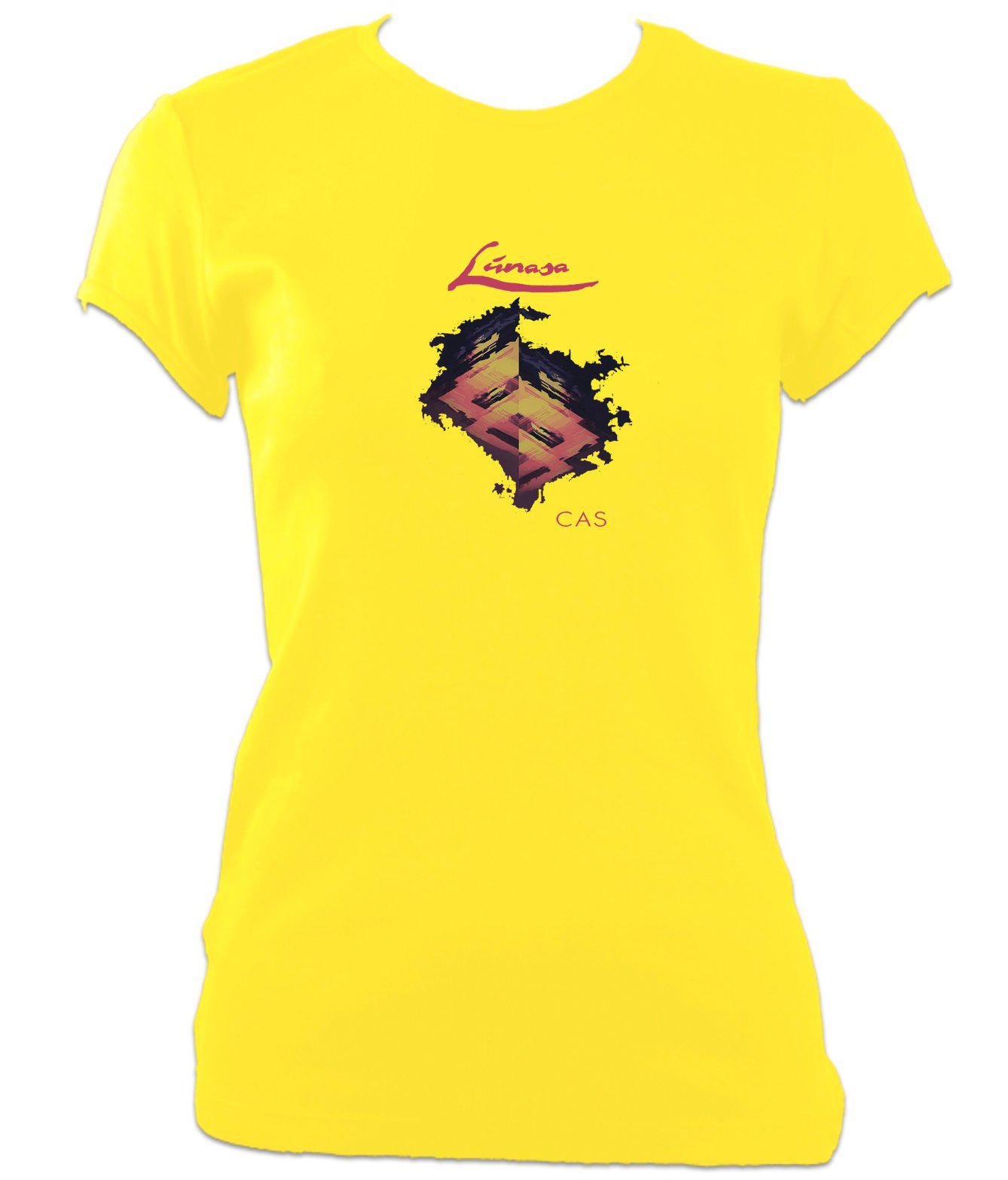 Lunasa Cas Ladies Fitted T-shirt - Yellow