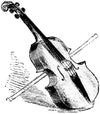 Fiddle / Violin Sketch T-shirt - T-shirt - - Mudchutney