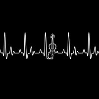 Heartbeat Fiddle T-shirt - T-shirt - - Mudchutney