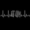 update alt-text with template Heartbeat Melodeon Ladies Fitted T-shirt - T-shirt - Black - Mudchutney