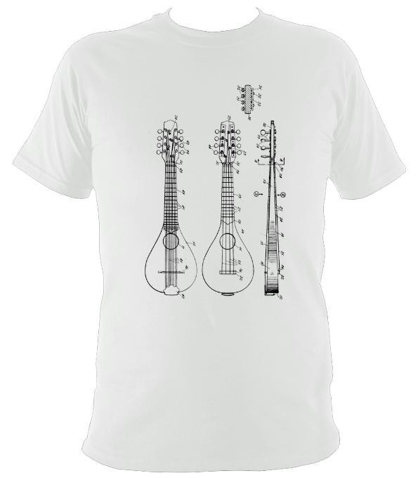 Mandolin Patent T-Shirt - T-shirt - White - Mudchutney