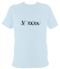 Monkey Band T-Shirt - T-shirt - Light Blue - Mudchutney
