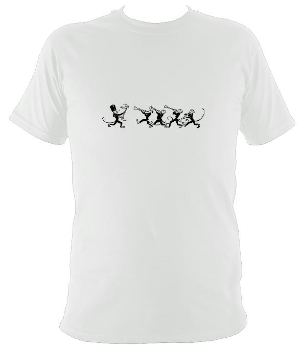 Monkey Band T-Shirt - T-shirt - White - Mudchutney
