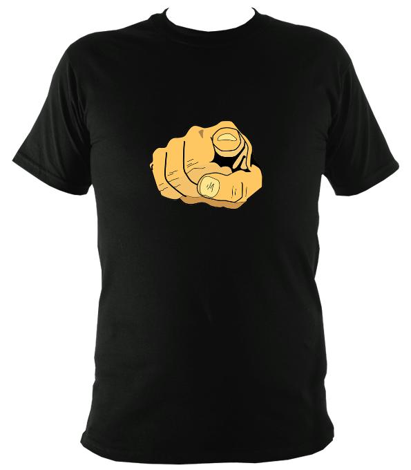 Pointing at YOU T-Shirt - T-shirt - Black - Mudchutney