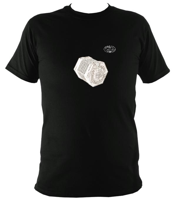 Lachenal English Concertina T-Shirt - T-shirt - Black - Mudchutney