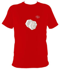 Lachenal English Concertina T-Shirt - T-shirt - Red - Mudchutney