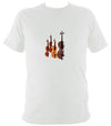 String Quartet / Fiddle T-Shirt - T-shirt - White - Mudchutney