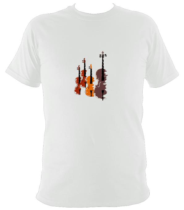 String Quartet / Fiddle T-Shirt - T-shirt - White - Mudchutney