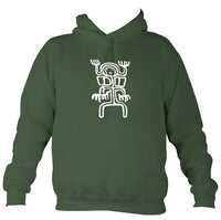 Cave Painting Hoodie-Hoodie-Moss green-Mudchutney