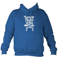 Cave Painting Hoodie-Hoodie-Royal blue-Mudchutney