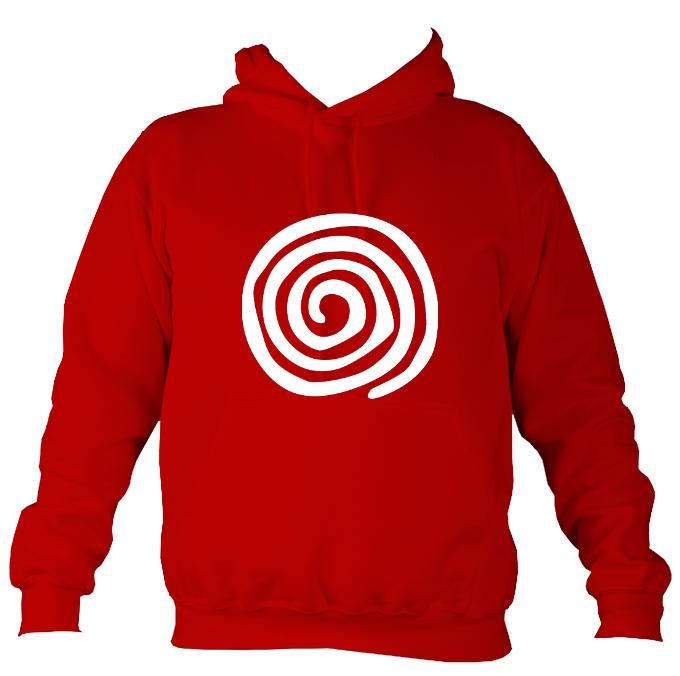 Spiral Hoodie-Hoodie-Fire red-Mudchutney
