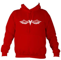 Graffiti Bird Hoodie-Hoodie-Fire red-Mudchutney