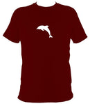 Leaping Dolphin T-Shirt - T-shirt - Maroon - Mudchutney