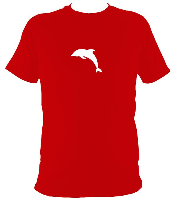 Leaping Dolphin T-Shirt - T-shirt - Red - Mudchutney