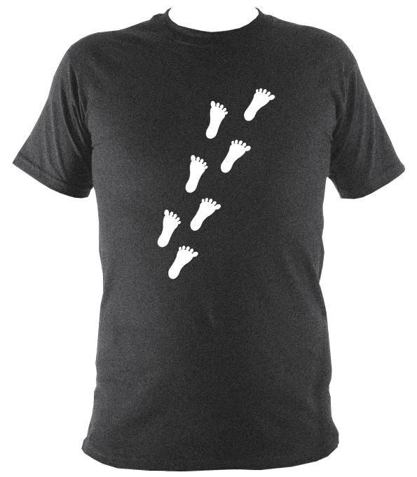 Footprints T-shirt - T-shirt - Dark Heather - Mudchutney