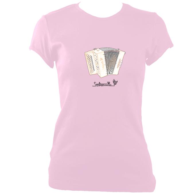 update alt-text with template Ladies Fitted Saltarelle Bouebe T-shirt - T-shirt - Light Pink - Mudchutney