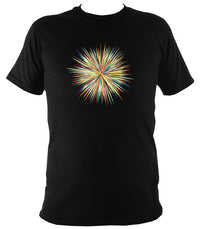 Coloured explosion T-Shirt - T-shirt - Black - Mudchutney