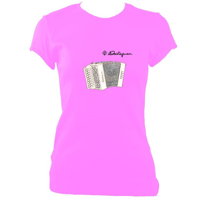 update alt-text with template Castagnari Lilly Ladies Fitted T-shirt - T-shirt - Azalea - Mudchutney