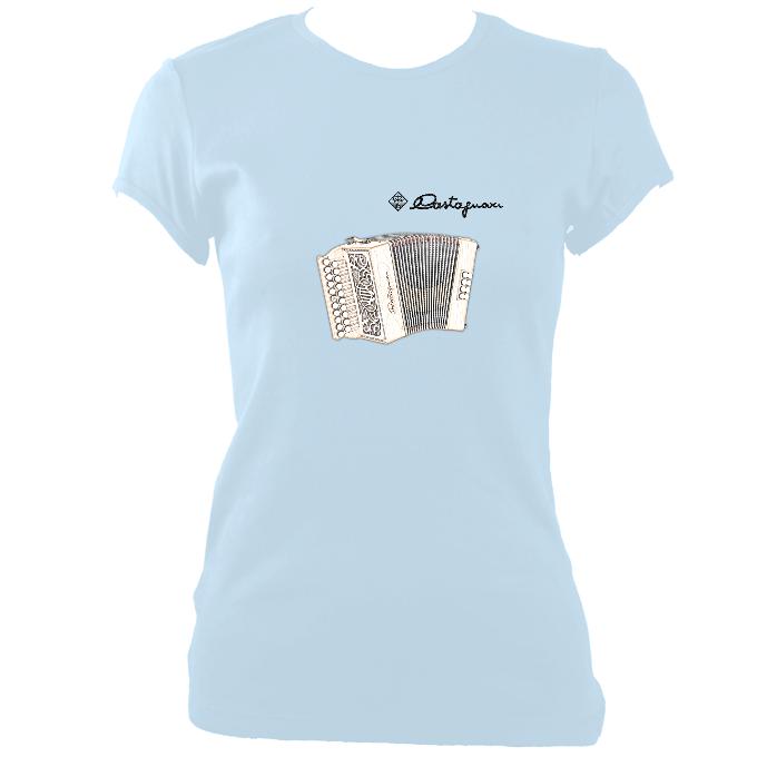 update alt-text with template Castagnari Lilly Ladies Fitted T-shirt - T-shirt - Light Blue - Mudchutney