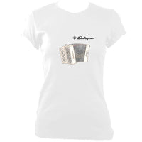 update alt-text with template Castagnari Lilly Ladies Fitted T-shirt - T-shirt - White - Mudchutney
