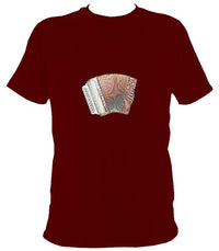 Melodeon Erica T-Shirt - T-shirt - Maroon - Mudchutney