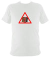 Warning Melodeon T-Shirt - T-shirt - White - Mudchutney