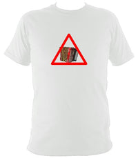 Warning Melodeon T-Shirt - T-shirt - White - Mudchutney