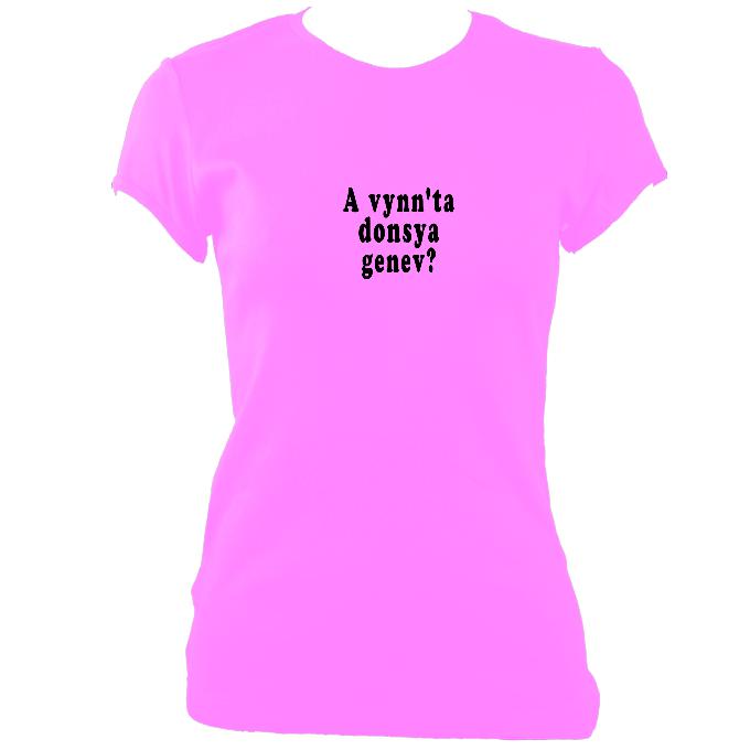 update alt-text with template "Would you like to dance" Cornish Fitted T-Shirt - T-shirt - Azalea - Mudchutney