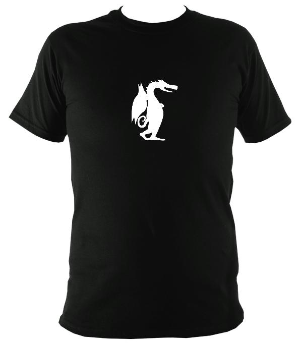 Dragon Ambling Along T-Shirt - T-shirt - Black - Mudchutney