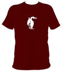 Dragon Ambling Along T-Shirt - T-shirt - Maroon - Mudchutney