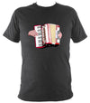 Piano Accordion and Hands T-Shirt - T-shirt - Dark Heather - Mudchutney