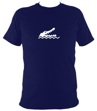 Crocodile T-Shirt - T-shirt - Navy - Mudchutney