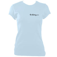 update alt-text with template Castagnari Logo Ladies Fitted T-shirt - T-shirt - Light Blue - Mudchutney