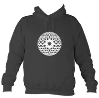 Illusion Style Woven Celtic Globe Style Hoodie-Hoodie-Charcoal-Mudchutney