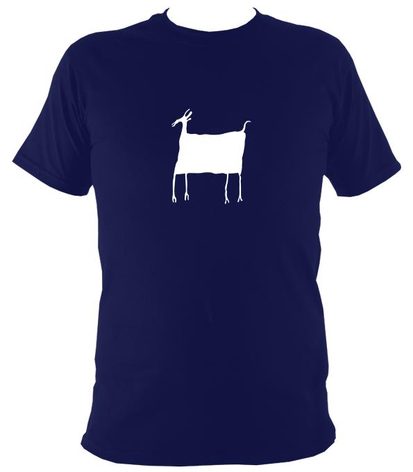 Primitive Cave Animal T-Shirt - T-shirt - Navy - Mudchutney
