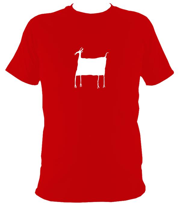 Primitive Cave Animal T-Shirt - T-shirt - Red - Mudchutney