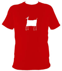 Primitive Cave Animal T-Shirt - T-shirt - Red - Mudchutney