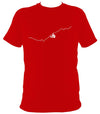 Upside Down Mountain Bike T-shirt - T-shirt - Red - Mudchutney