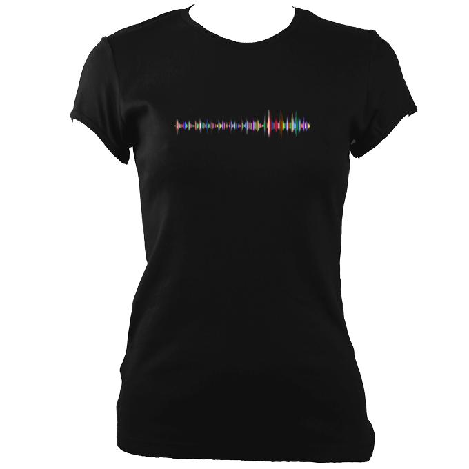 Soundwave Fitted T-Shirt - T-shirt - Black - Mudchutney
