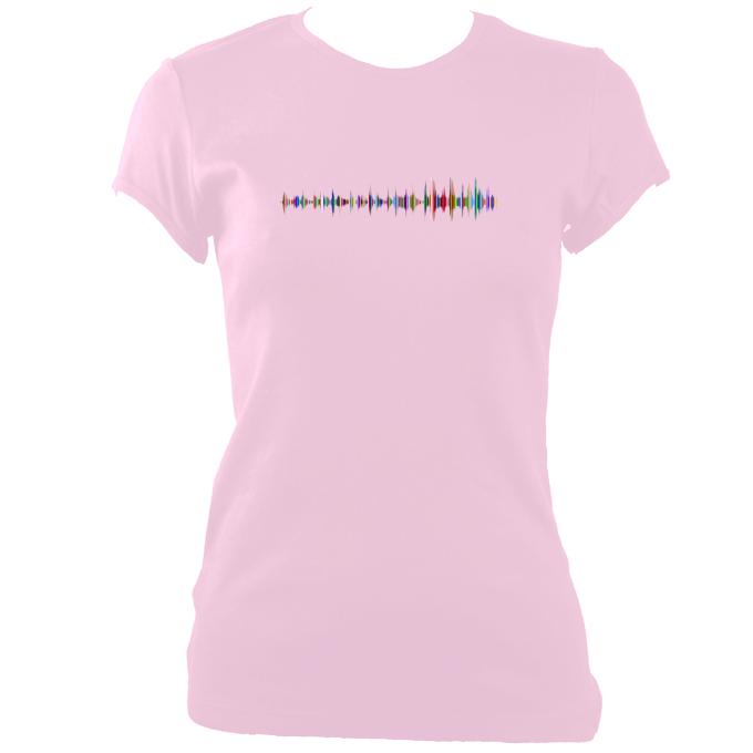 update alt-text with template Soundwave Fitted T-Shirt - T-shirt - Light Pink - Mudchutney