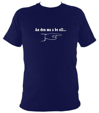 This man is paying - Cornish T-Shirt - T-shirt - Navy - Mudchutney