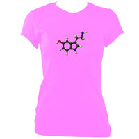 update alt-text with template Serotonin Fitted T-Shirt - T-shirt - Azalea - Mudchutney