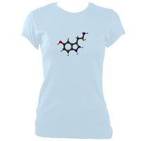 update alt-text with template Serotonin Fitted T-Shirt - T-shirt - Light Blue - Mudchutney