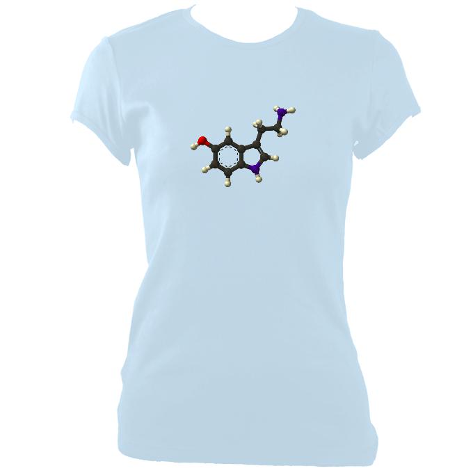update alt-text with template Serotonin Fitted T-Shirt - T-shirt - Light Blue - Mudchutney