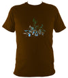 Musical Score Abstract T-Shirt - T-shirt - Dark Chocolate - Mudchutney