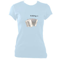 update alt-text with template Castagnari Tommy Ladies Fitted T-shirt - T-shirt - Light Blue - Mudchutney