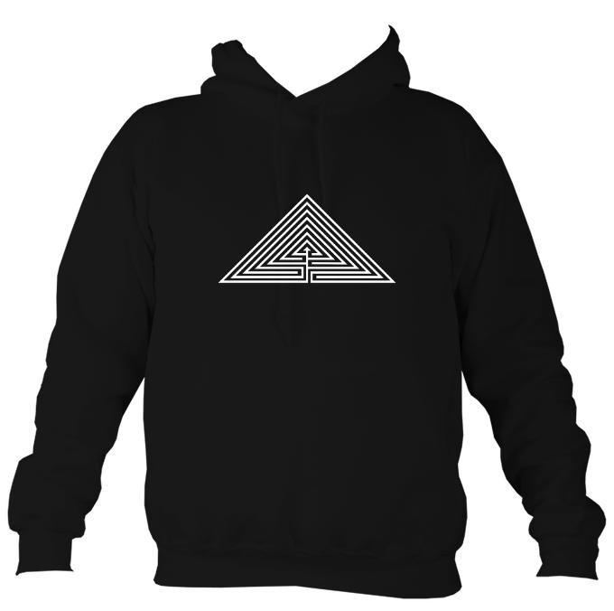 Labrynth Hoodie-Hoodie-Jet black-Mudchutney