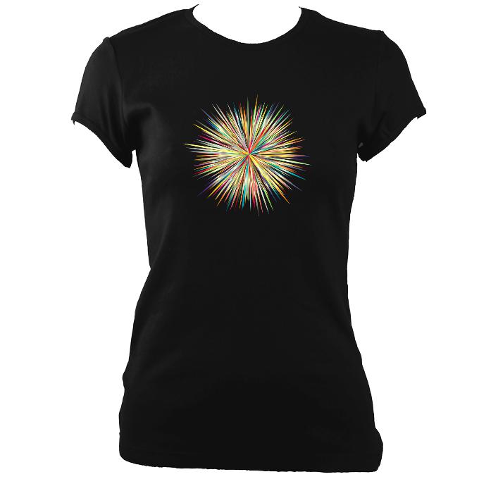 Explosion Fitted T-Shirt - T-shirt - Black - Mudchutney